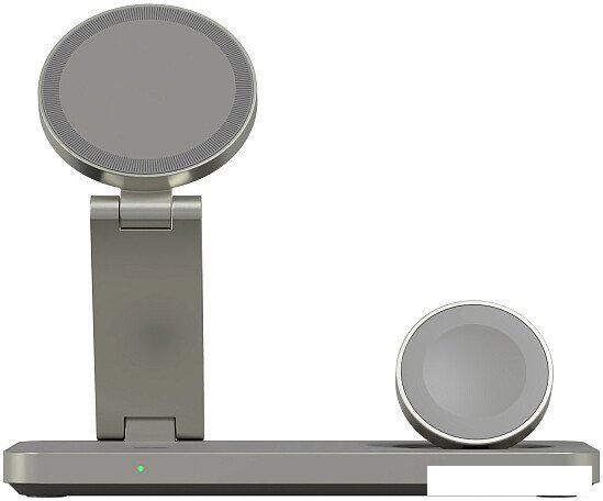 Беспроводное зарядное Magssory Yoga 3 в 1 Charging Station для Apple Qi2 WCH016t (титан)