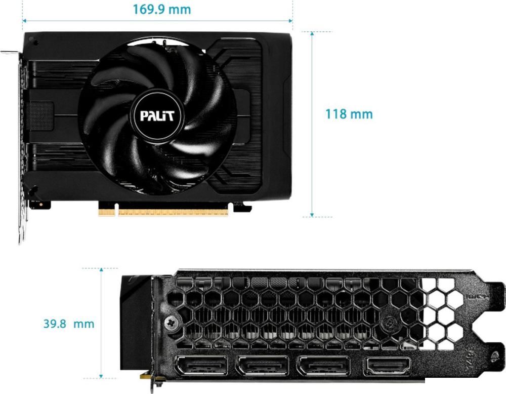 Видеокарта Palit GeForce RTX 5050 Storm OC 8GB NE65050T19P1-GB2070F