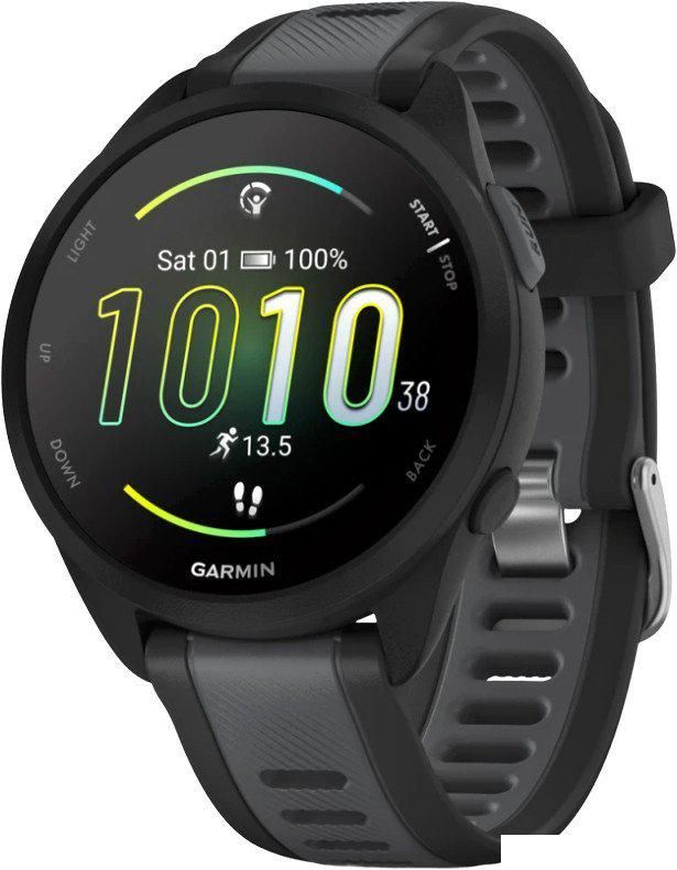 Умные часы Garmin Forerunner 165 (черный/сланцево-серый)