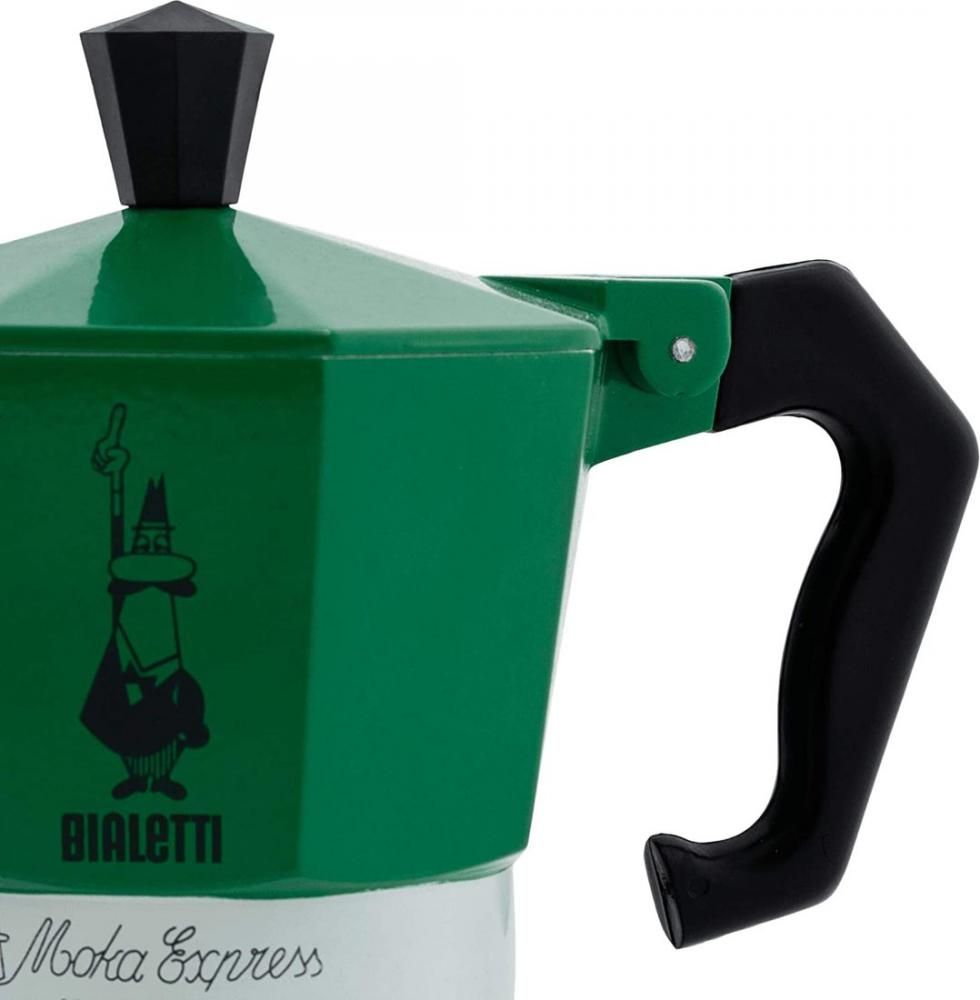 Гейзерная кофеварка Bialetti Moka Express Tricolor (3 порции)
