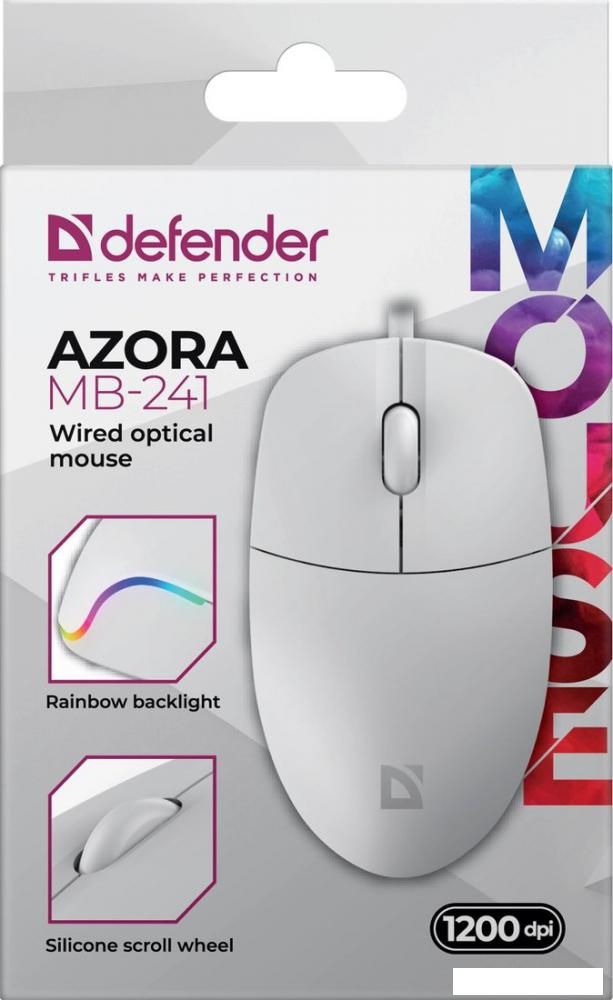 Мышь Defender Azora MB-241 (белый)