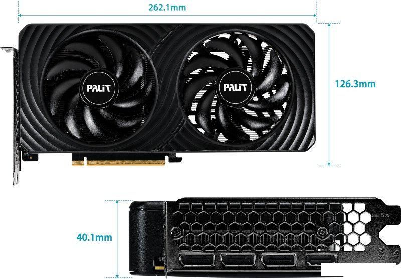 Видеокарта Palit GeForce RTX 5050 Dual OC NE65050S19P1-GB2070D