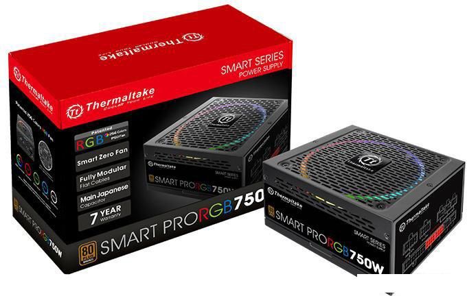 Блок питания Thermaltake Smart Pro RGB 750W Bronze [SPR-0750F-R]