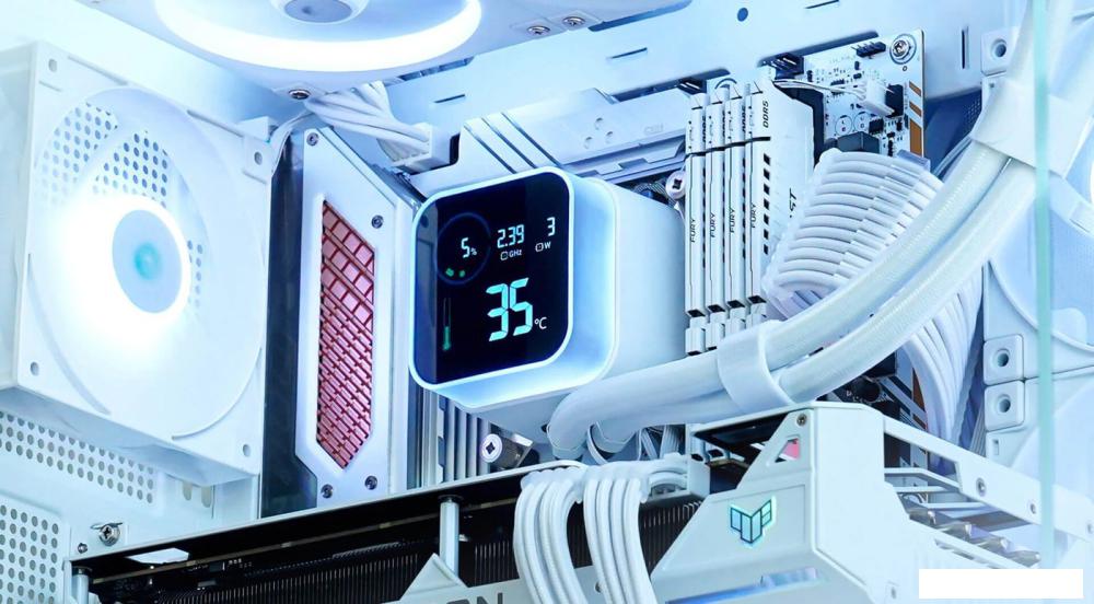 Система жидкостного охлаждения для процессора DeepCool LQ360 Ultra ARGB WH R-LQ360-WHASMC-G-1