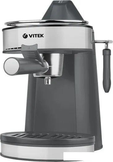 Рожковая кофеварка Vitek VT-1524 GD (черный/серебристый)