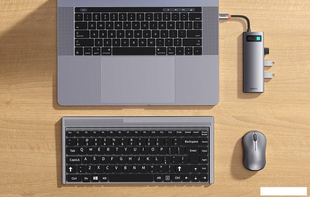 Док-станция Baseus StarJoy 6-Port Type-C Hub Adapter WKWG080013