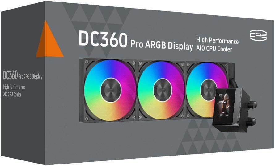 Система жидкостного охлаждения для процессора PCCooler DC360 Pro ARGB Display (черный)