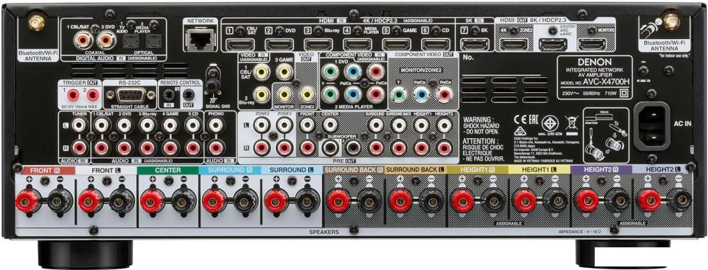 AV ресивер Denon AVC-X4700H (черный)