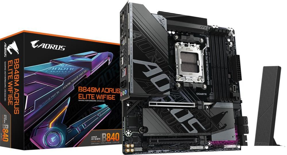 Материнская плата Gigabyte B840M Aorus Elite WiFi6e