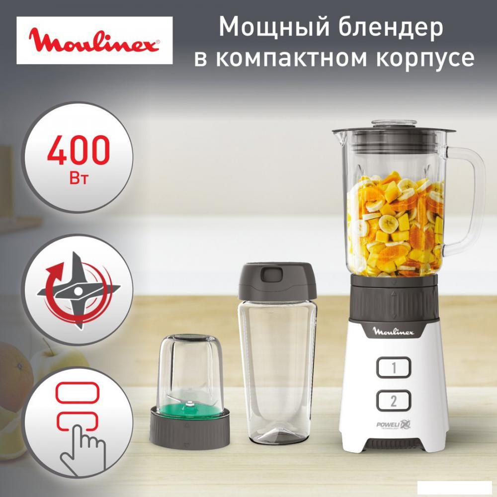 Стационарный блендер Moulinex LM16L110 (белый)