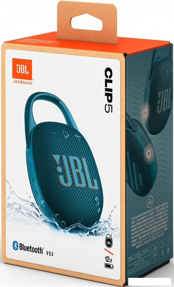 Беспроводная колонка JBL Clip 5 (темно-синий)