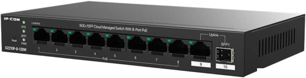 Настраиваемый коммутатор IP-COM G2210P-8-120W