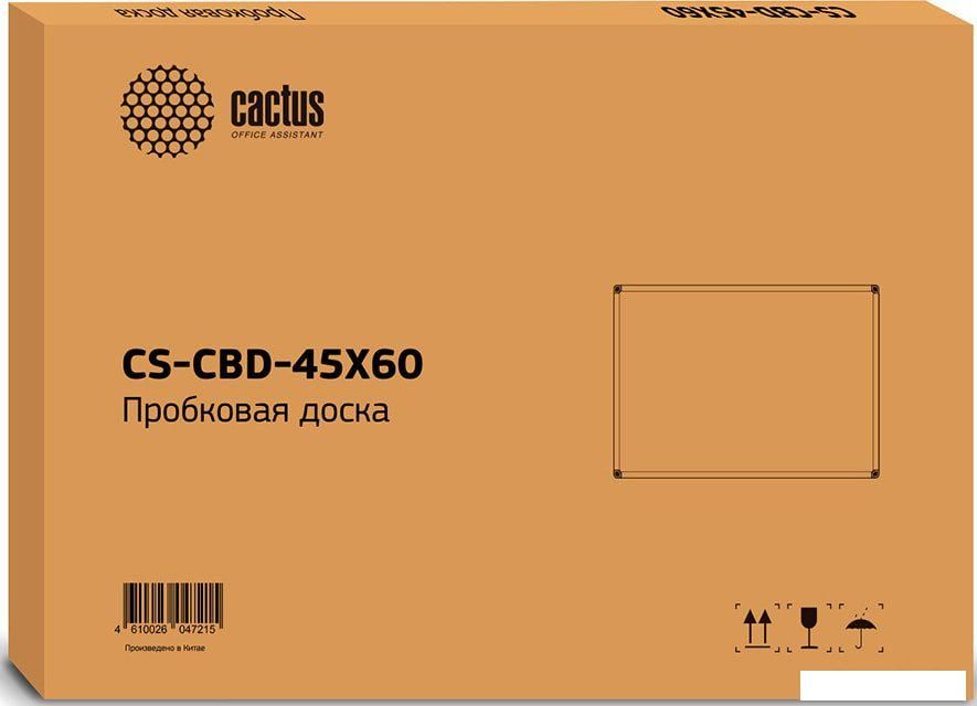 Офисная пробковая доска CACTUS CS-CBD-45X60