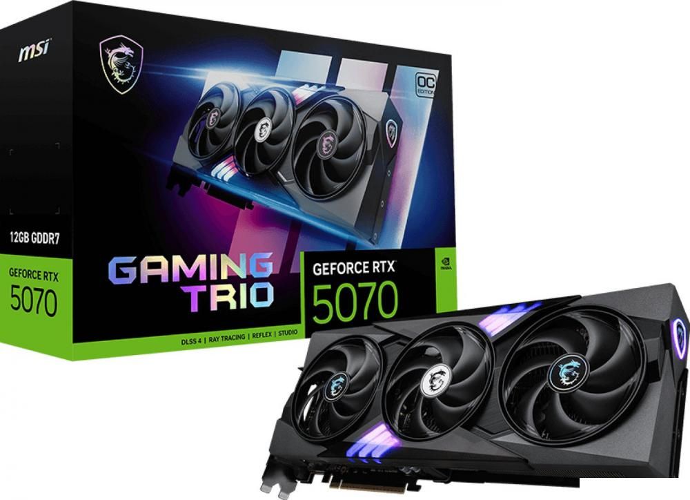 Видеокарта MSI GeForce RTX 5070 12G Gaming Trio OC