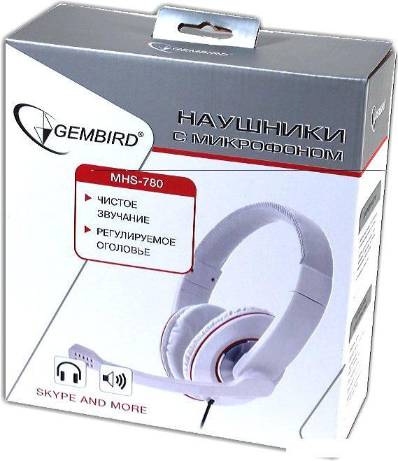 Наушники Gembird MHS-780 (белый)