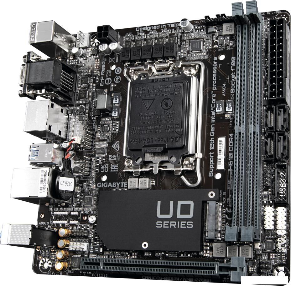Материнская плата Gigabyte H610I DDR4 (rev. 1.0)