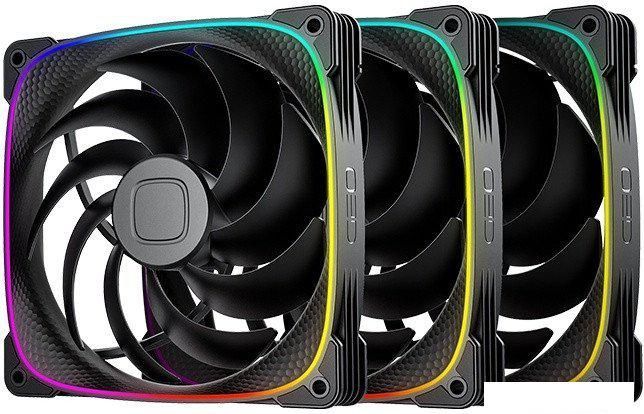 Комплект вентиляторов для корпуса Geometric Future Squama 2503-14 Triple Pack (черный)