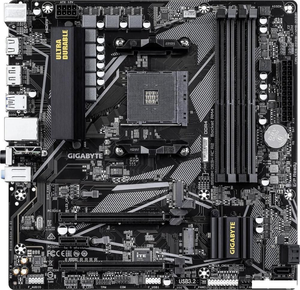 Материнская плата Gigabyte B550M DS3H AC R2
