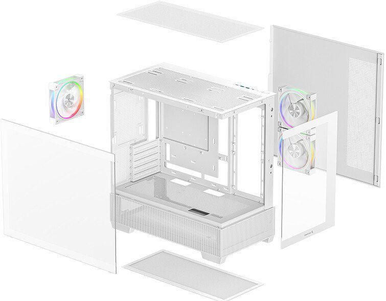 Корпус DeepCool CG380 3F WH R-CG380-WHAGM3-G
