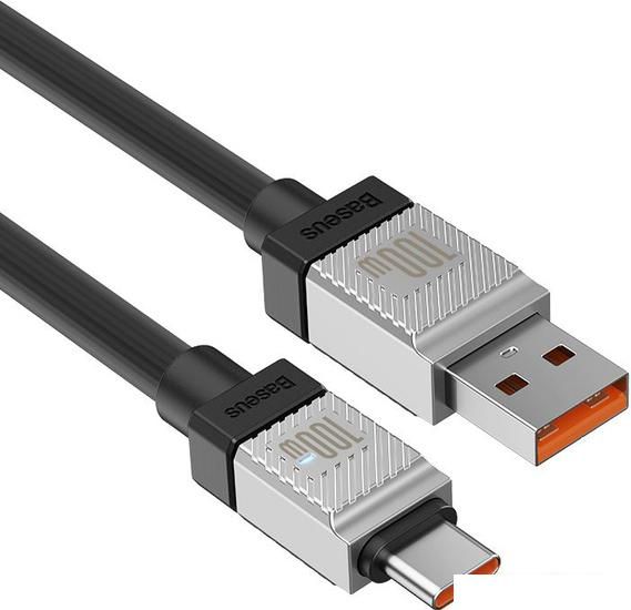 Кабель Baseus CoolPlay Series USB Type-A - USB Type-C (1 м, черный)