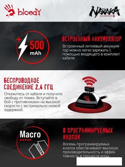 Игровая мышь A4Tech Bloody R90 Plus Naraka
