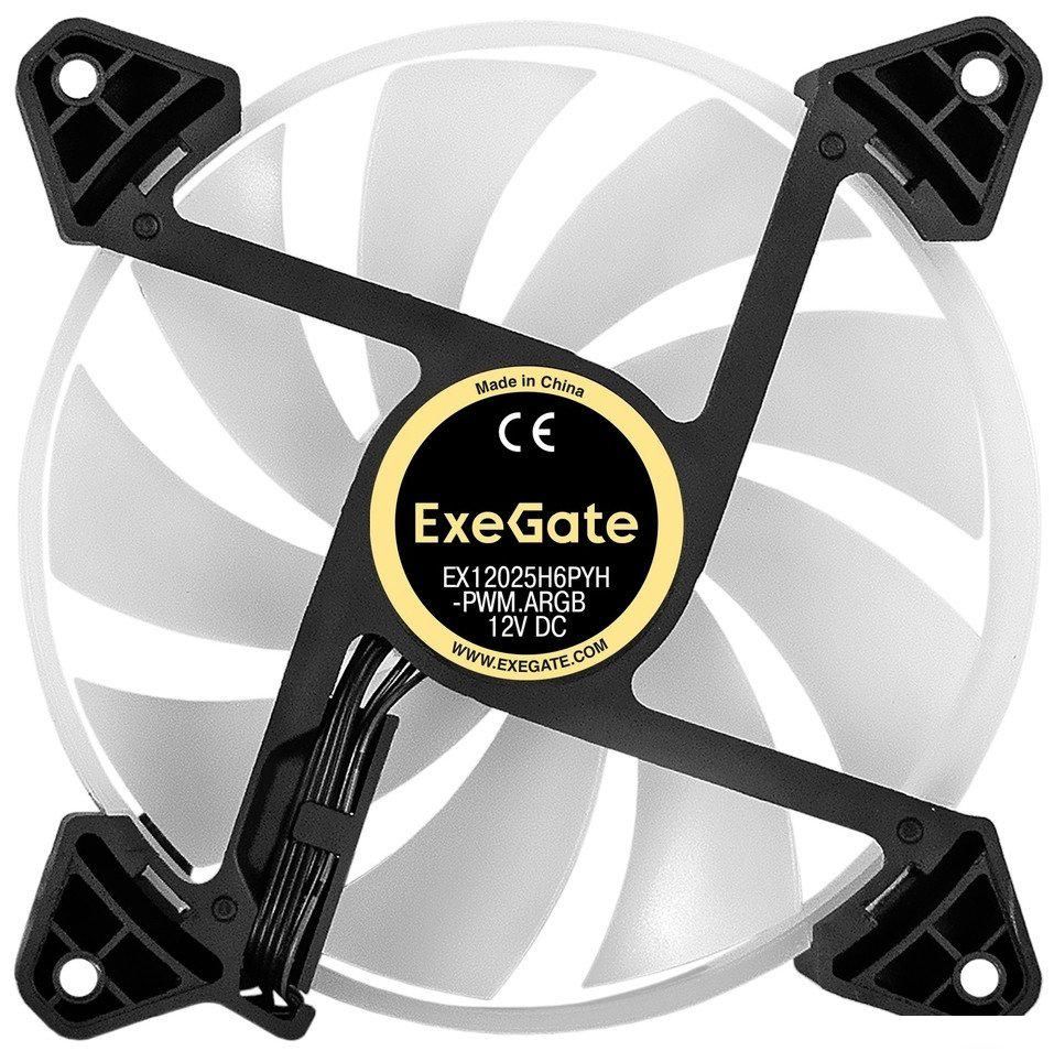 Вентилятор для корпуса ExeGate EX12025H6PYH-PWM.ARGB EX295972RUS