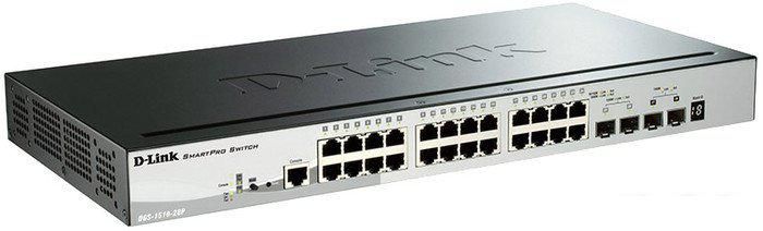 Управляемый коммутатор 3-го уровня D-Link DGS-1510-28P/A1A