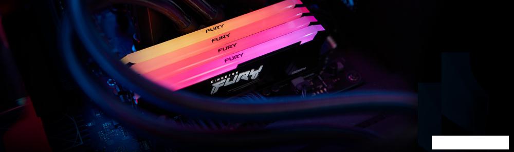 Оперативная память Kingston FURY Beast RGB 32ГБ DDR4 3200 МГц KF432C16BB2A/32