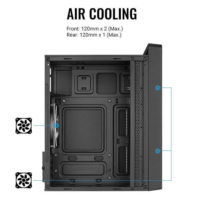Корпус AeroCool CS-109-S-BK-v1