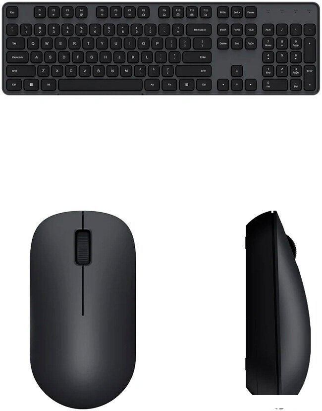 Офисный набор Xiaomi Wireless Keyboard and Mouse Set 3 WXJS03YM (черный)