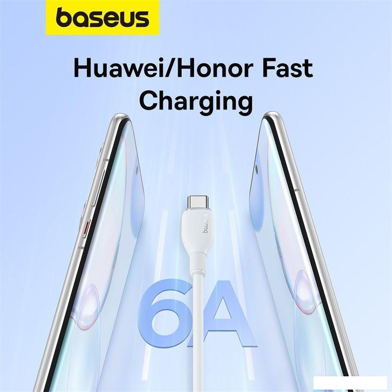 Кабель Baseus Pudding Series USB Type-A - USB Type-C (2 м, белый)