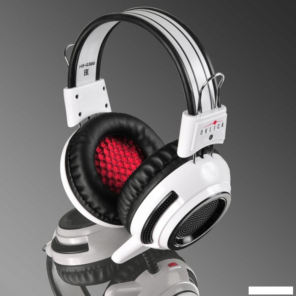 Наушники Оклик HS-G300 Armageddon (белый/черный)