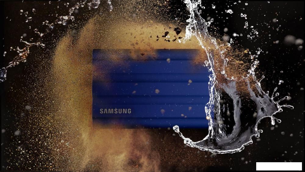 Внешний накопитель Samsung T7 Shield 2TB (синий)