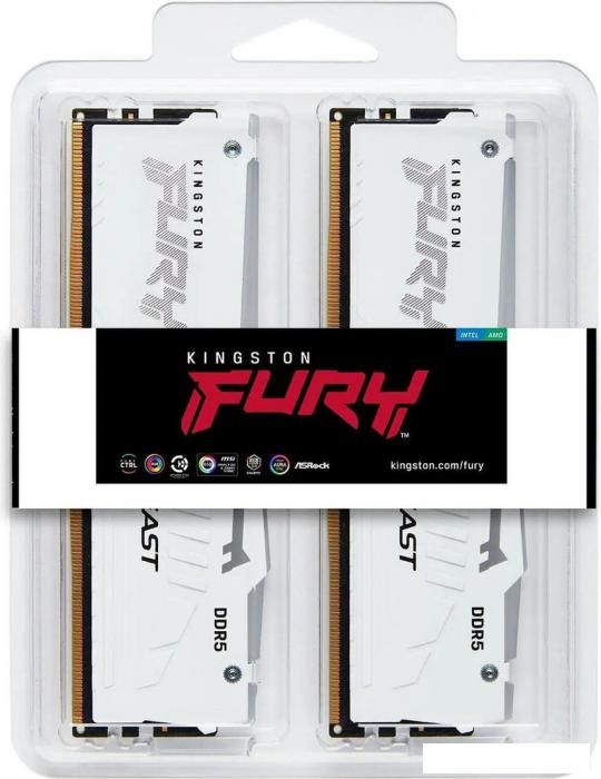 Оперативная память Kingston FURY Beast RGB 2x16ГБ DDR5 6000 МГц KF560C30BWEAK2-32