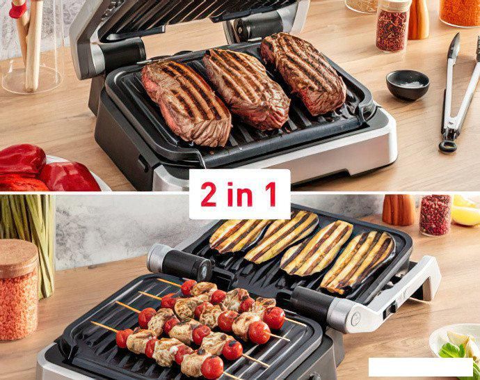 Электрогриль Tefal OptiGrill 2 in 1 GC772D30