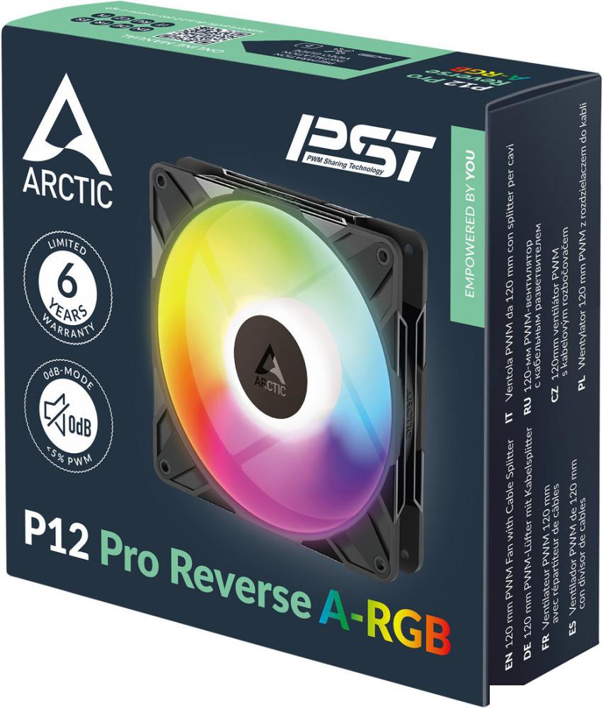 Вентилятор для корпуса Arctic P12 Pro Reverse A-RGB ACFAN00322A