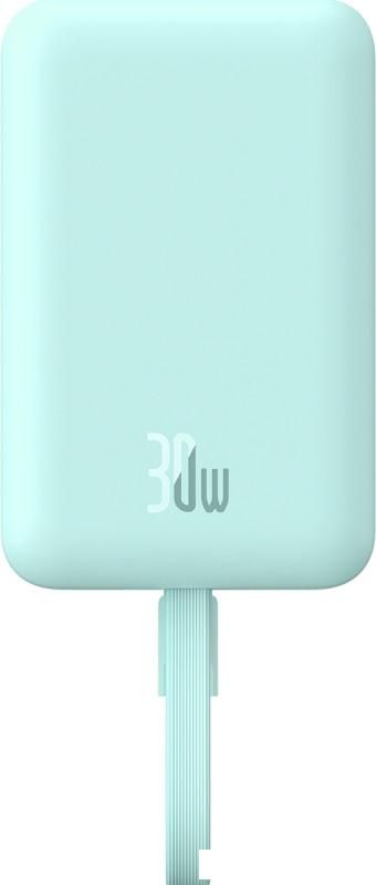 Внешний аккумулятор Baseus Magnetic Fast Charge Power Bank Type-C Edition 30W 10000mAh (мятный)