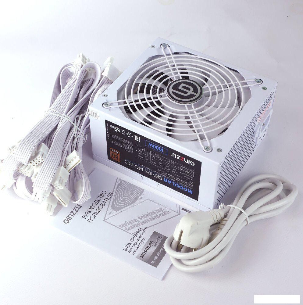 Блок питания Ginzzu MC1000 (белый)