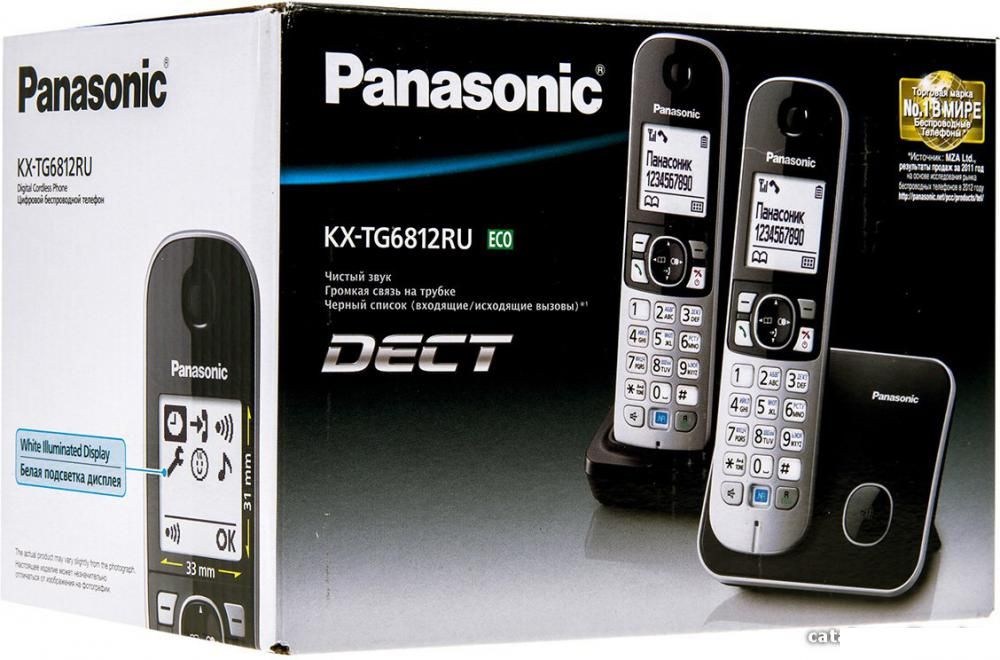 Радиотелефон Panasonic KX-TG6812RUB