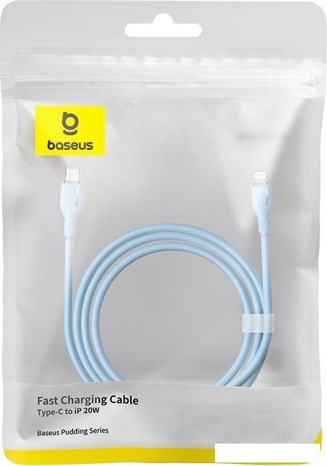 Кабель Baseus Pudding Series USB Type-C - Lightning (2 м, голубой)