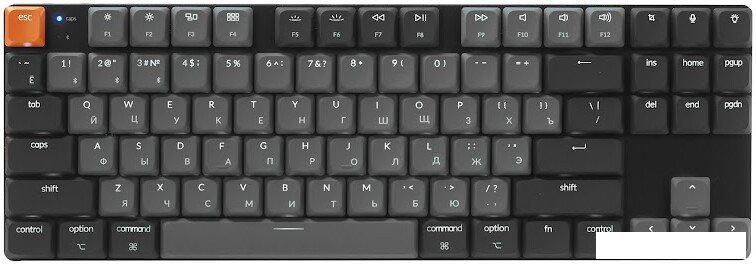 Клавиатура Keychron K1 V6 K1X-A1-RU (Keychron Low Profile Red)