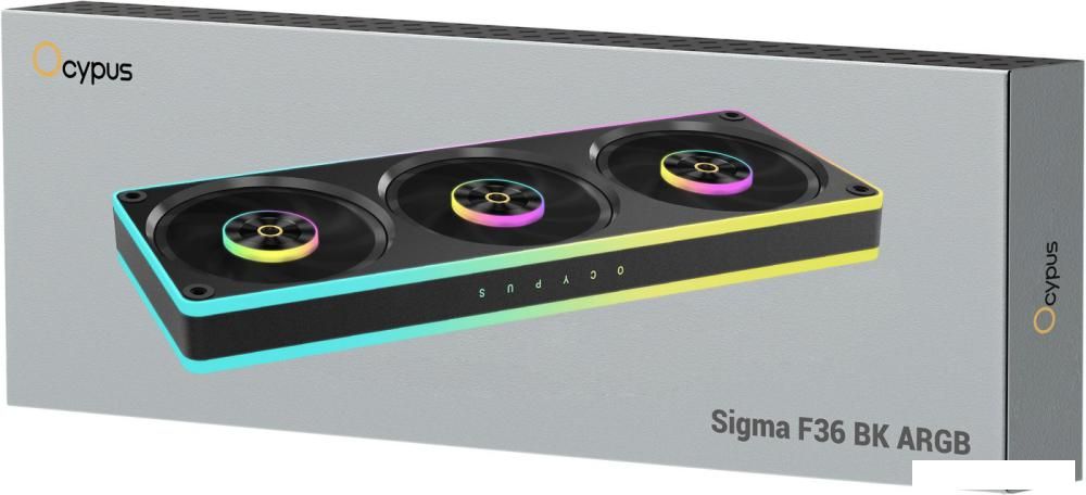 Комплект вентиляторов для корпуса Ocypus Sigma F36 BK ARGB Sigma-F36-BK3AM00X-GL