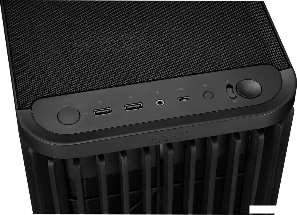 Корпус ASUS ProArt PA401 Wood Edition - Mesh Panel (черный)