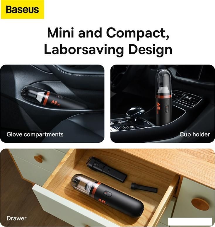 Автомобильный пылесос Baseus A2Pro Car Vacuum Cleaner VCAQ040001