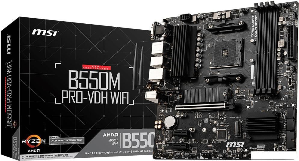 Материнская плата MSI B550M Pro-VDH WiFi