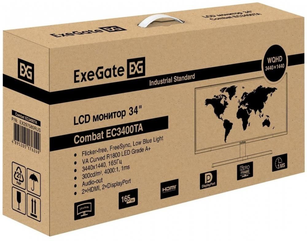 Игровой монитор ExeGate Combat EC3400TA EX297580RUS