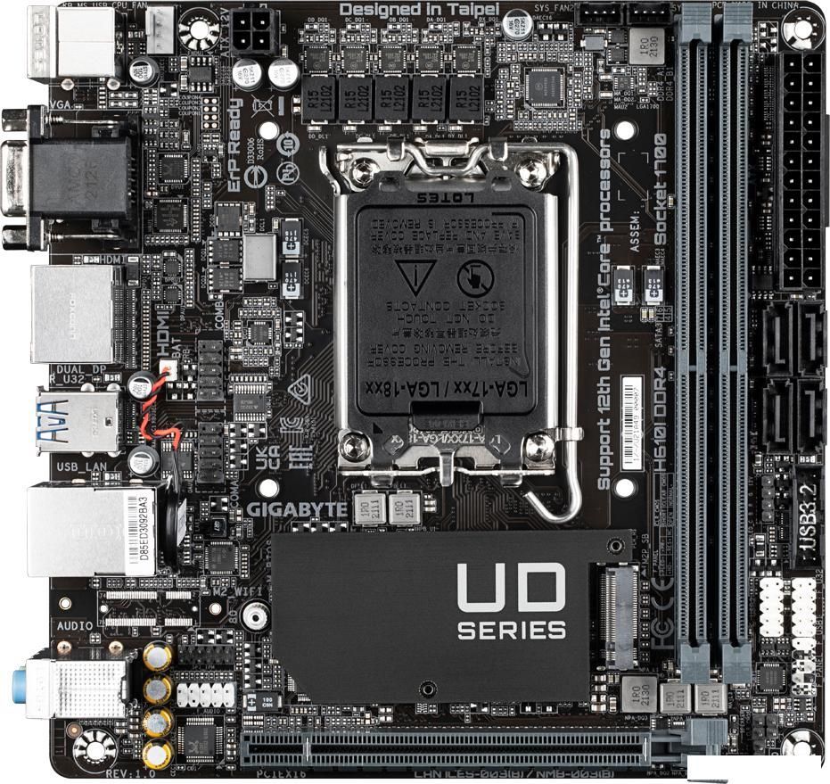 Материнская плата Gigabyte H610I DDR4 (rev. 1.0)