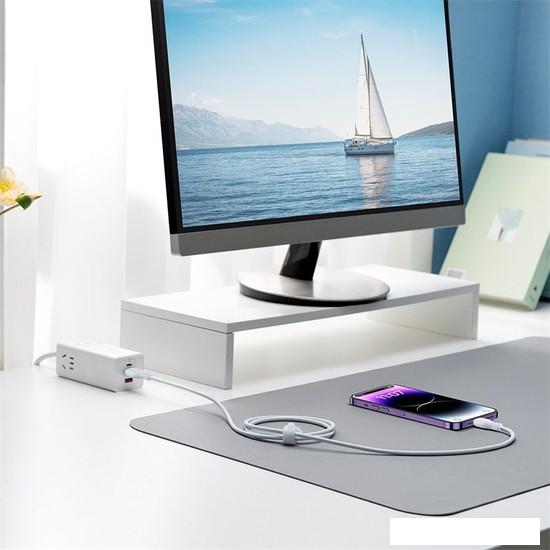 Кабель Baseus Pudding Series Fast Charging Cable 2.4A USB Type-A - Lightning (1.2 м, белый)