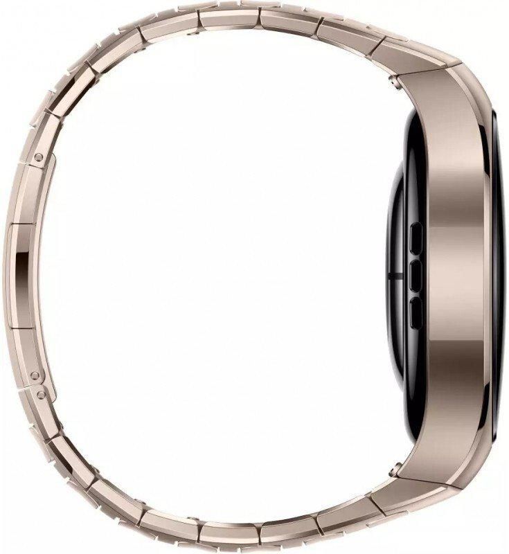 Умные часы Huawei Watch 5 42 мм (золотистый, с золотистым титановым ремешком, международная версия)