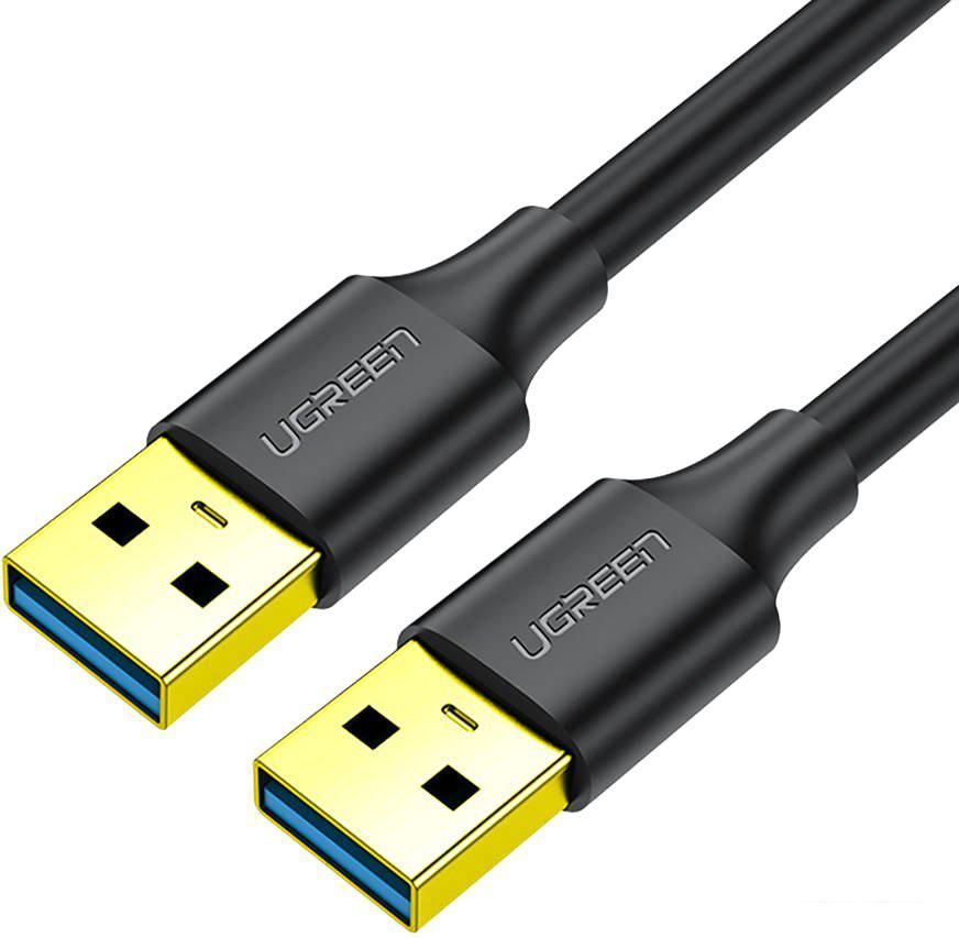 Кабель Ugreen US128 90576 USB Type-A - USB Type-A (3 м, черный)